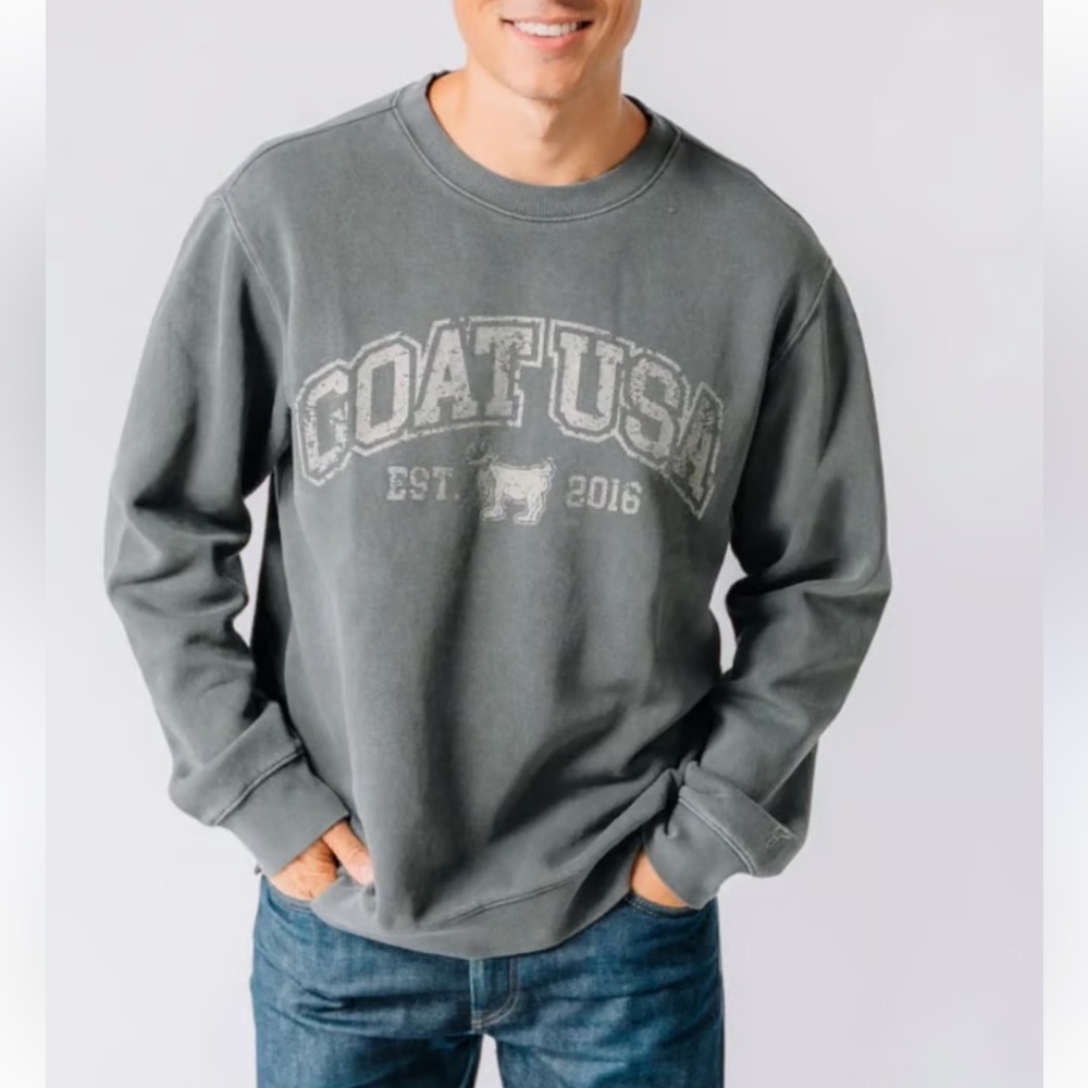 GOAT USA Linden Crewneck Sweatshirt. Size L